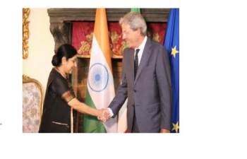 Meeting between External Affairs Minister of India and Foreign Affairs Minister of Italy