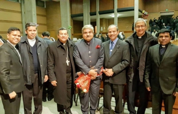 Ambassador Anil Wadhwa attending the annual Christmas celebrations of IPSBU (Indian Priests Sisters and Brothers Union) in Rome. 