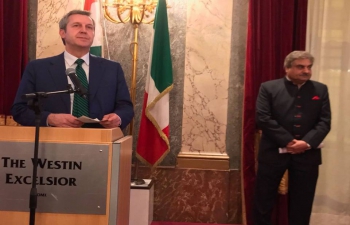 Celebration of Republic day in Rome: reception hosted by Indian Embassy in Rome with Chief Guest Benedetto della Vedova, Under Secretary- Ministry of Foreign Affairs and Development Cooperation