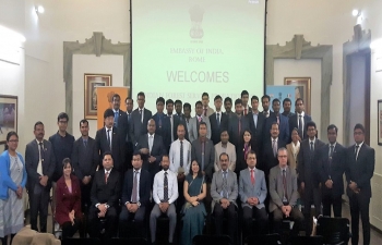 DCM welcomes probation officers from 2016 batch of the Indian Forest Service, during their first visit to Italy, on March 16th, 2018
