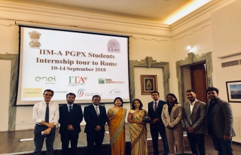 IIM Ahmedabad PGPX students visited Rome from 10th to 14th of September 2018.