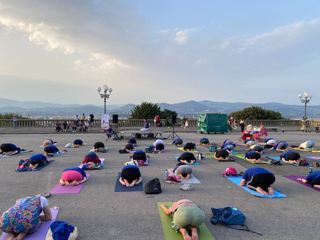 Eight International Day of Yoga in Florence (June 22, 2022)