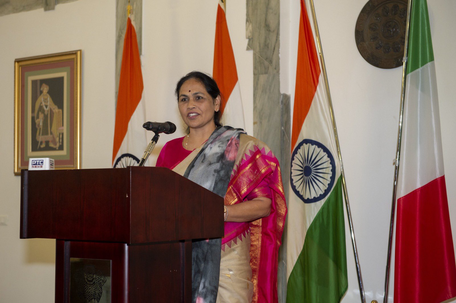 Reception hosted in honour of MoS Agriculture Hon'ble Shobha Karandlaje at the Embassy of India