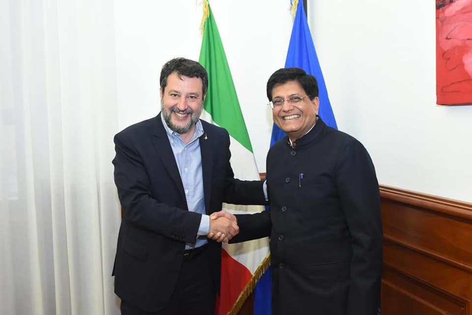 Visit to Italy of Hon’ble Piyush Goyal, Minister of Commerce & Industry, Consumer Affairs & Food & Public Distribution and Textiles (12-14 April 2023)