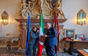 Meeting with H E Mayor Luigi Brugnaro of Venice (May 2023)