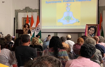 Post event (IDY 2023) Talk on Music, Medicine & Meditation organized by Sahaja Yoga 