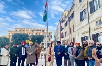 Flag Hoisting ceremony on the occasion of Republic Day of India (26.1.2024)