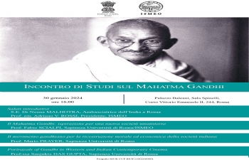 Studies Meeting on Mahatma Gandhi" at ISMEO